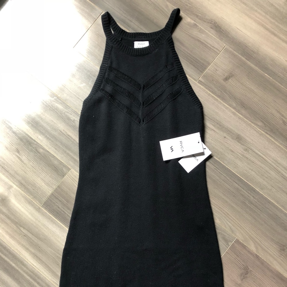 Black Form Fitting RVCA Dress